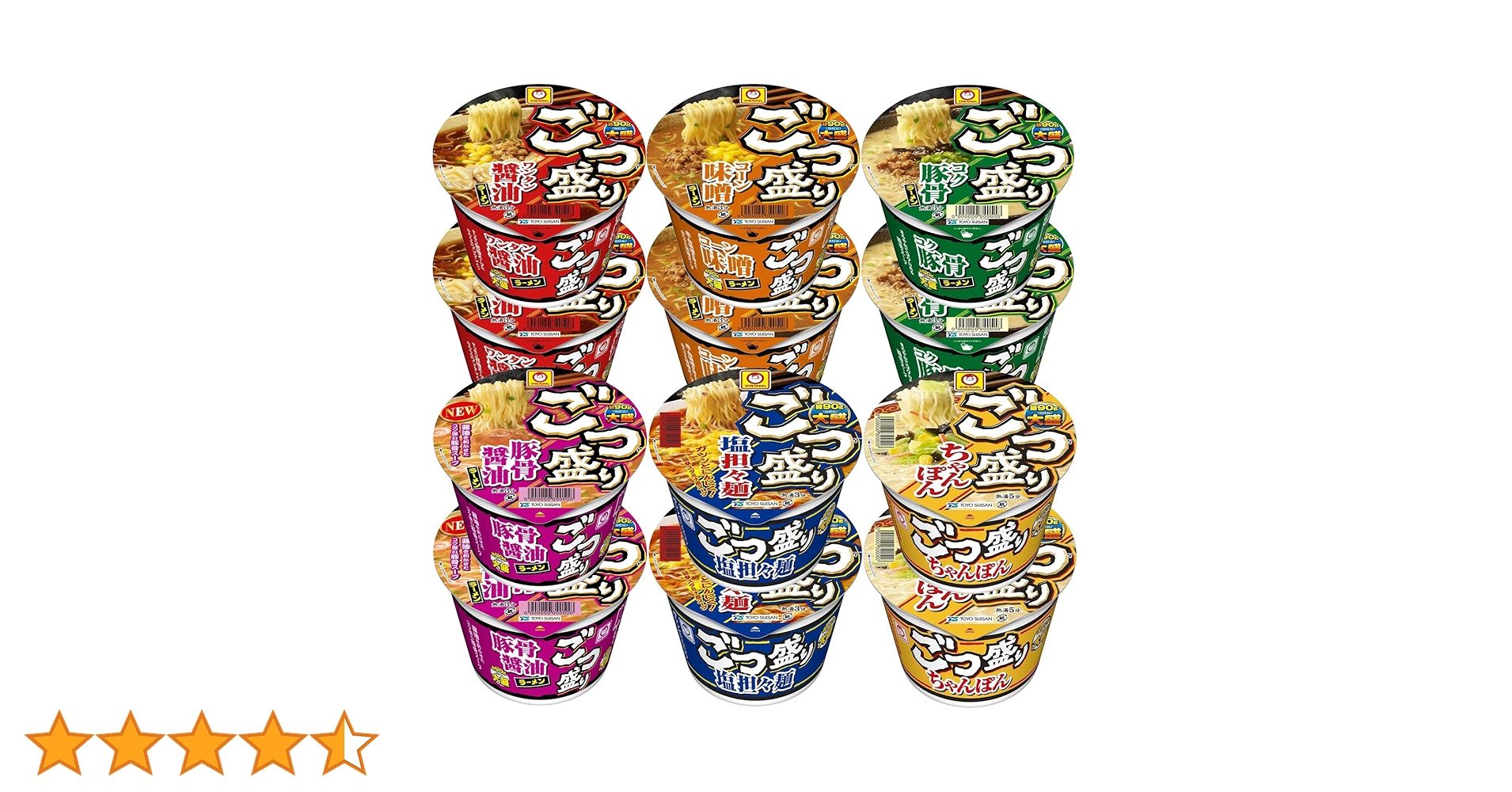 Amazon.co.jp: 【セット商品】マルちゃん ごつ盛りラーメン 6種食べ